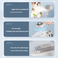 Self-Cleaning Steam Pet Grooming Brush – Dog & Cat Hair Remover
